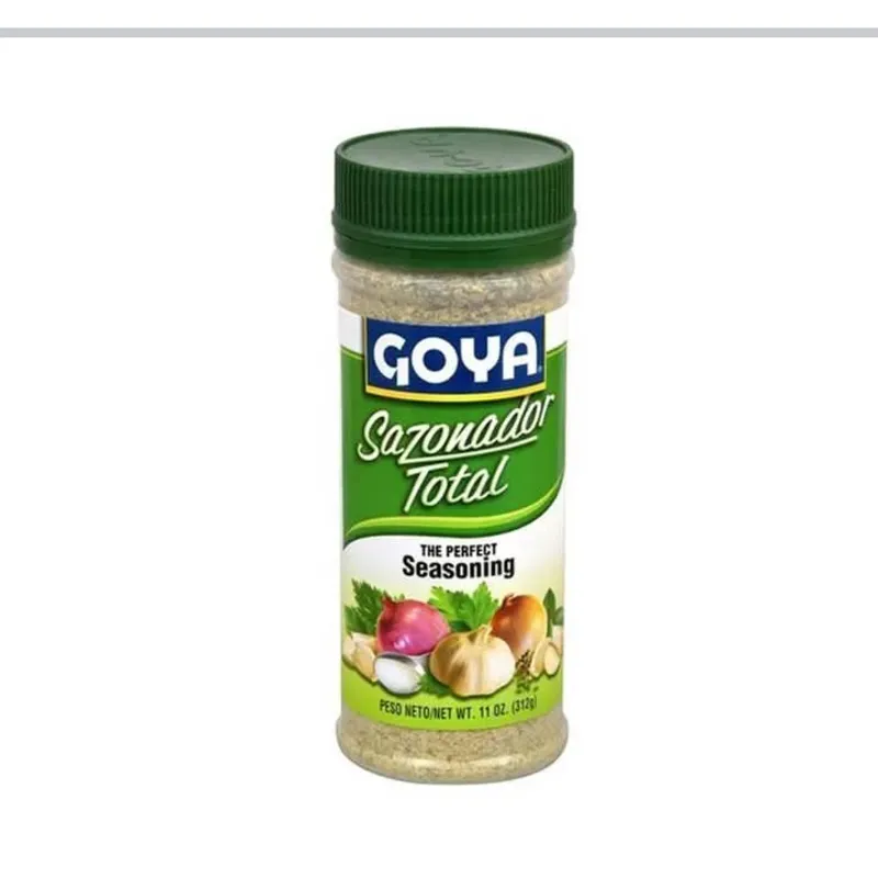 * Seasoning (Goya Sazonador Total 11oz):