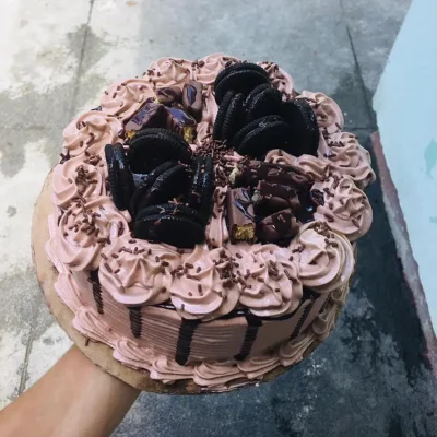 Cake de confituras y chocolate