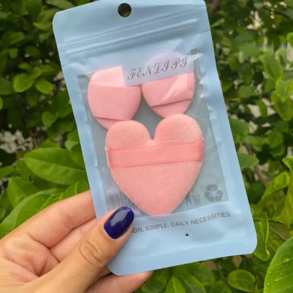 Mota corazón + 2 esponjas dedo