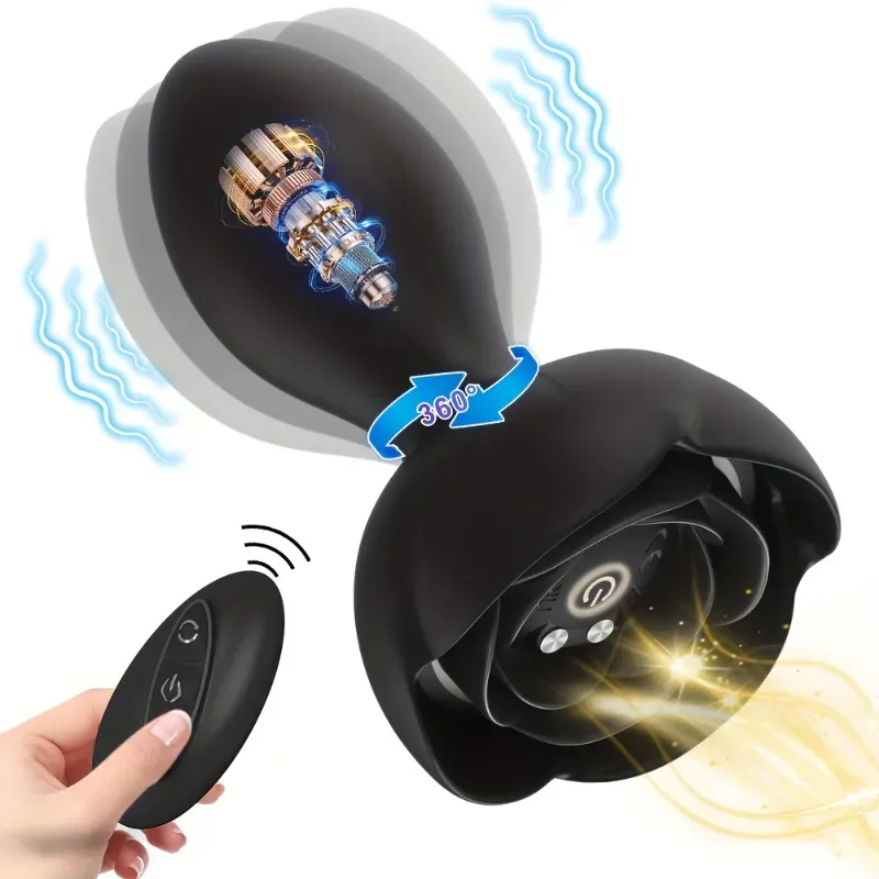 Vibrador Anal 360° con Control Remoto