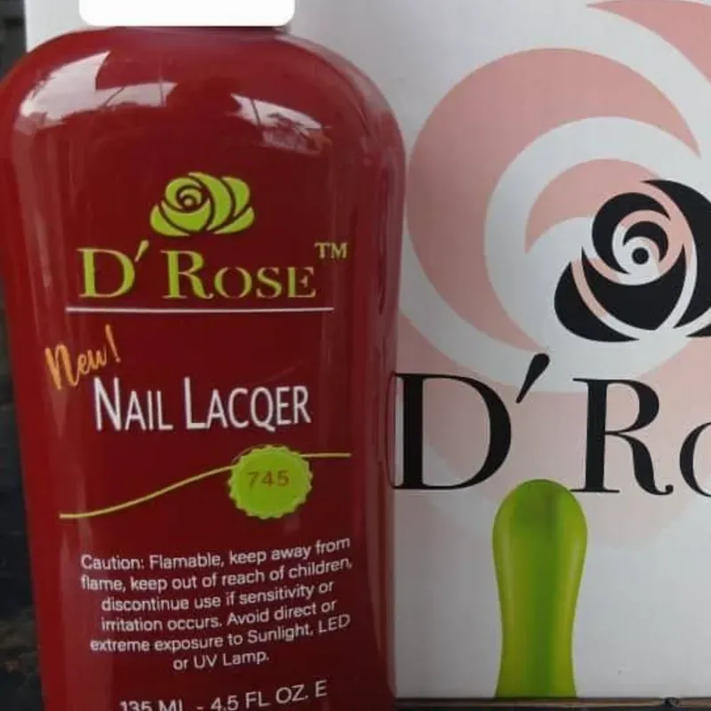 AU3>Esmalte Tradicional "D'ROSE" Rojo 15ml (a granel)