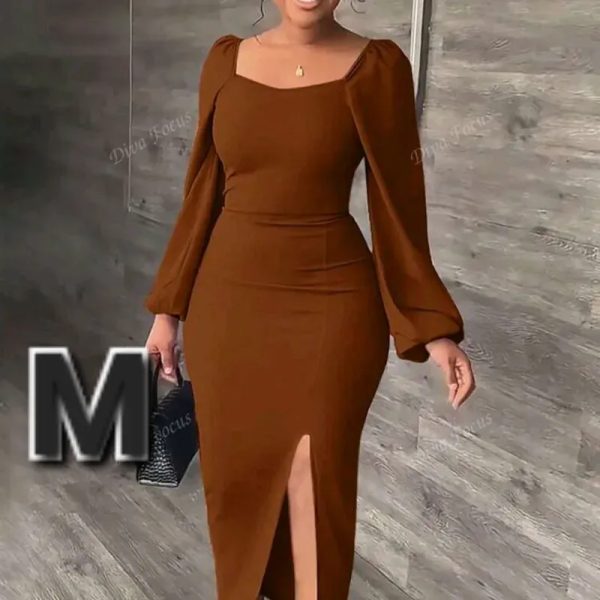 Vestido con Mangas de Farol