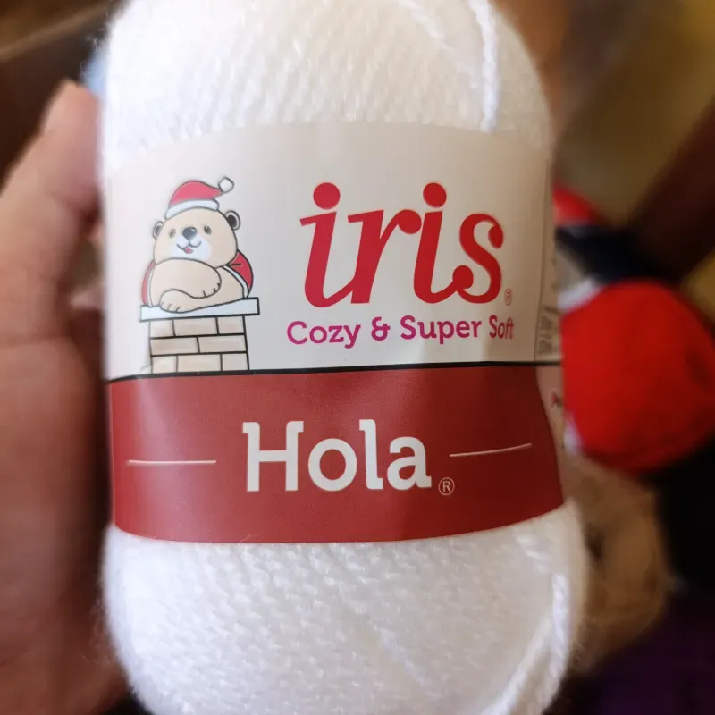 Hilo de estambre Iris color blanco