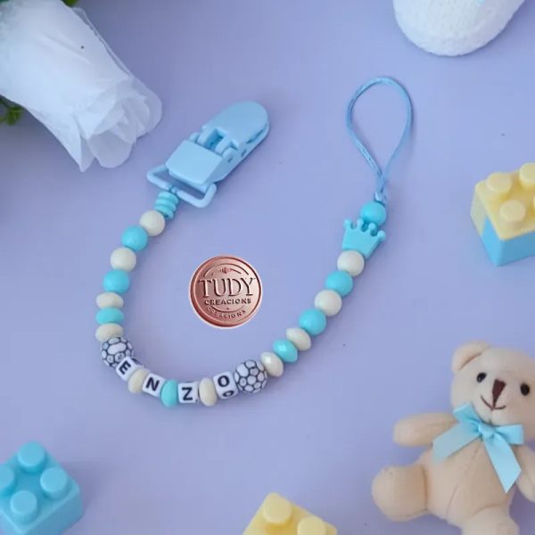 Chupetero de bebé personalizado varón