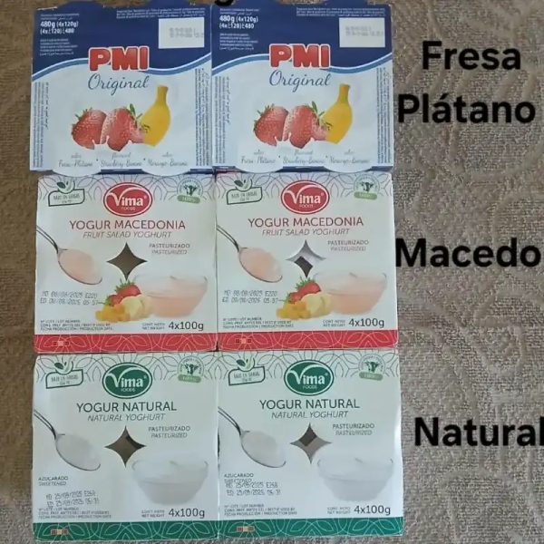 Caja de yogurts