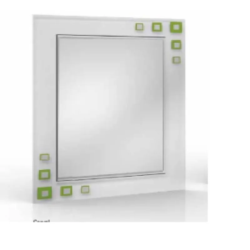 (35451) - Espejo de fusion Verde Cuadros verdes