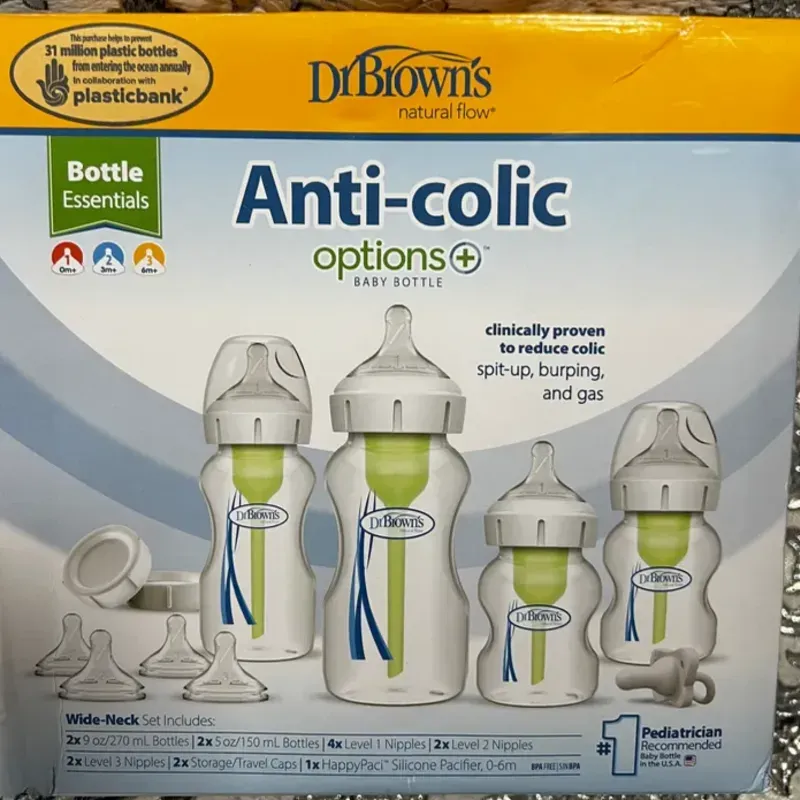 Juego biberones anticolicos DrBrowns plasticbank