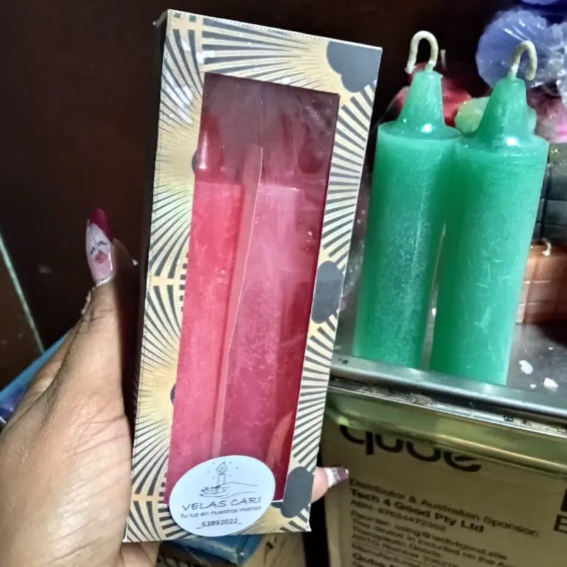 Estuche de 2 velas cilindricas