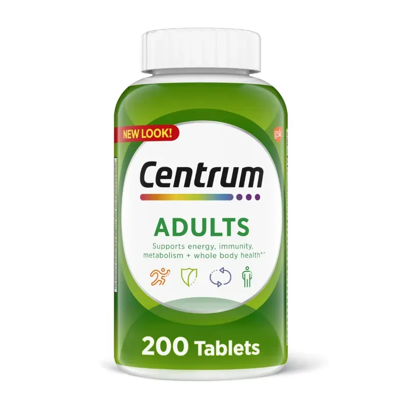 Centrum® Adults – Multivitamínico Completo para Adultos (200 Tabletas)