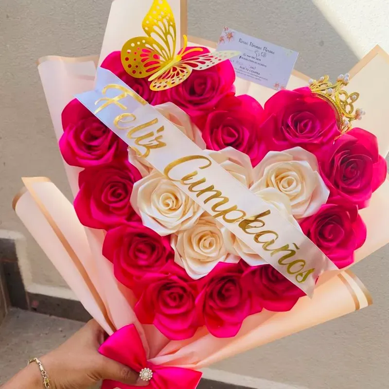 Ramo Rosado y Blanco