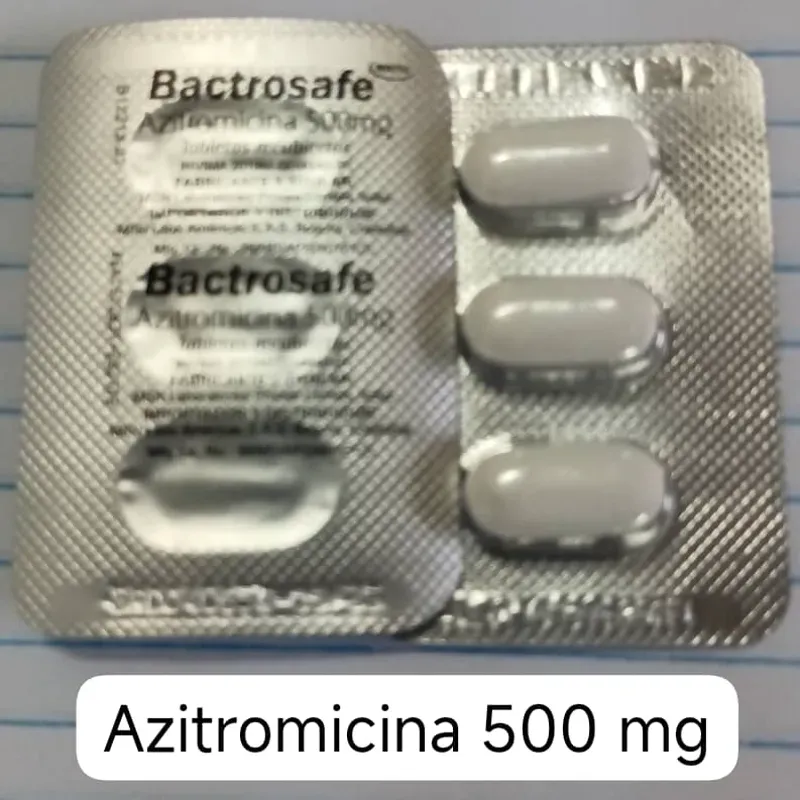 Azitromicina de 500 mg de 3 Tabletas