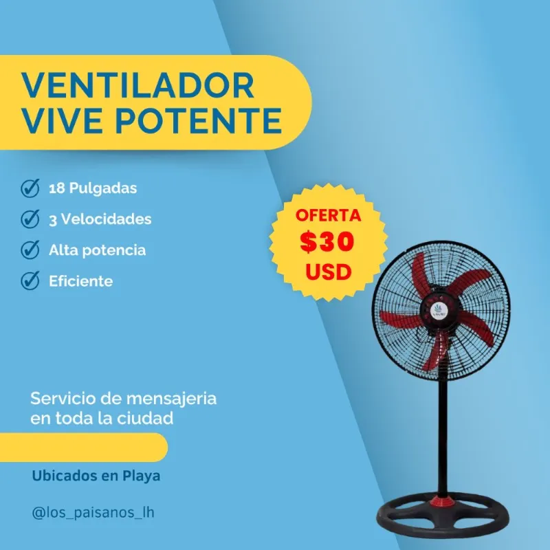 Ventilador de pedestal