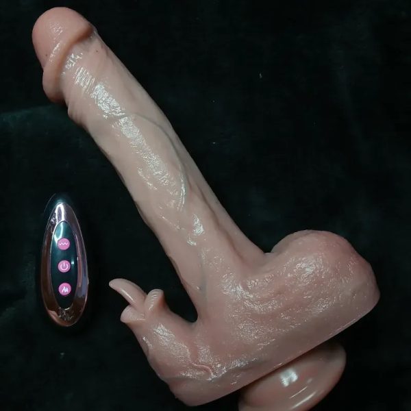 Consolador realista para lamer/vibrador de empuje con ventosa