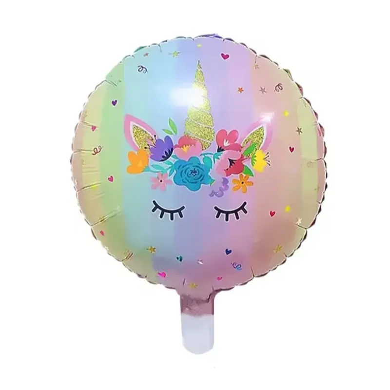 Globo redondo de unicornio de 18" 02