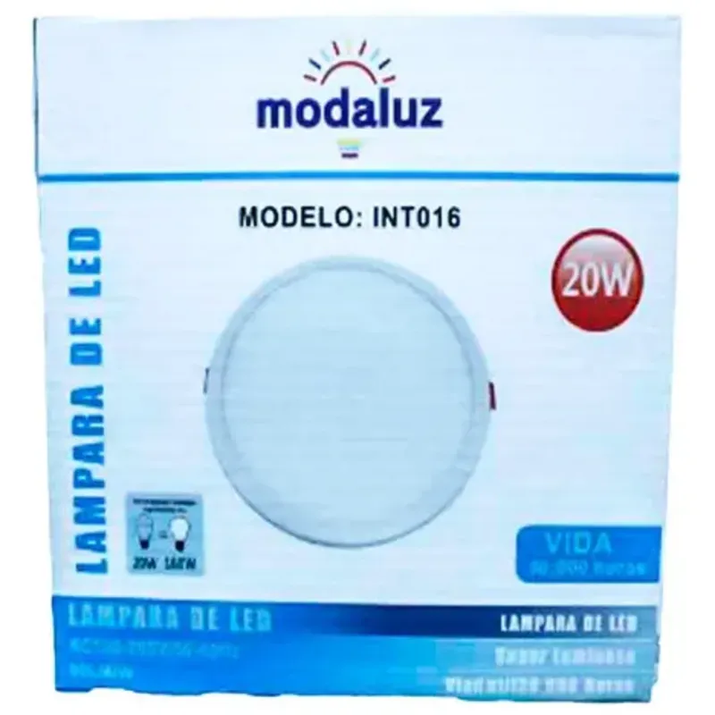  Lámpara redonda 20W para techo