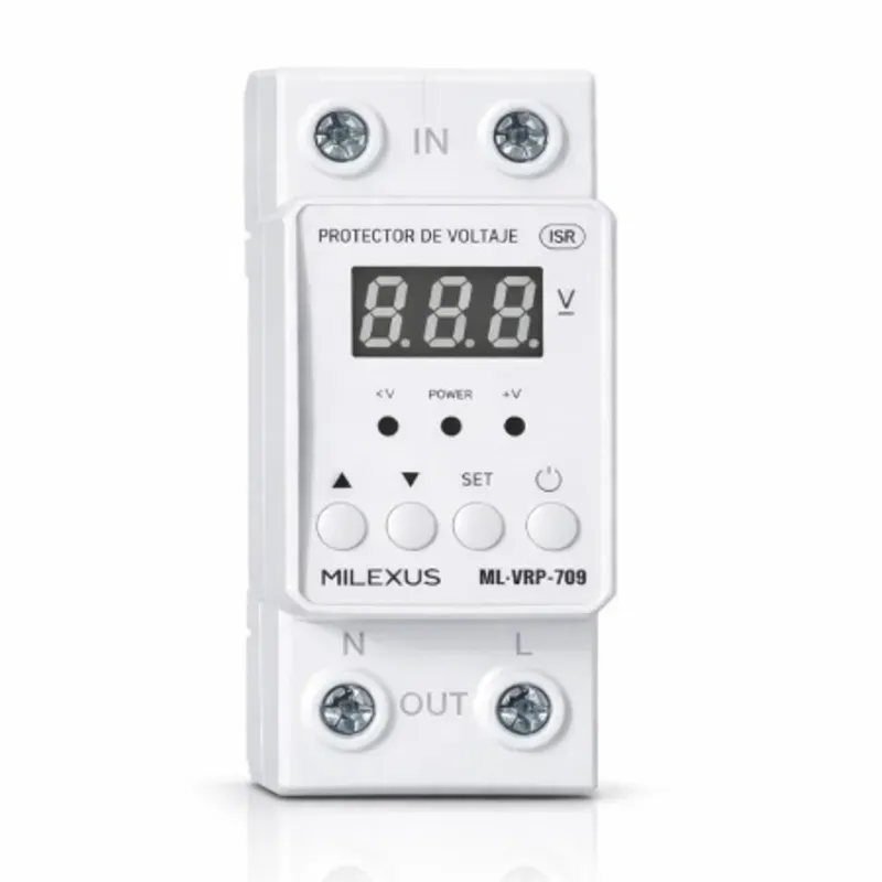 PROTECTOR DE VOLTAJE DIGITAL 220V 5A MILEXUS (VPT)