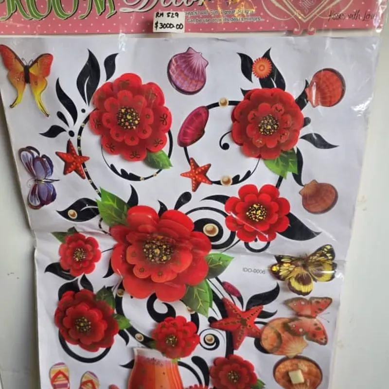 Poster Decorativo de Rosas Rojas