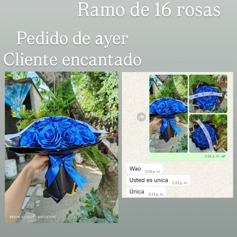 Ramo eterno 16 rosas