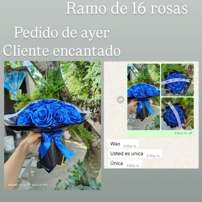 Ramo eterno 16 rosas