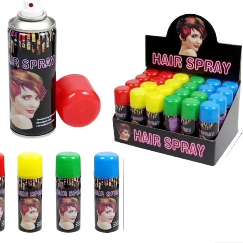 Spray de colores para el cabello