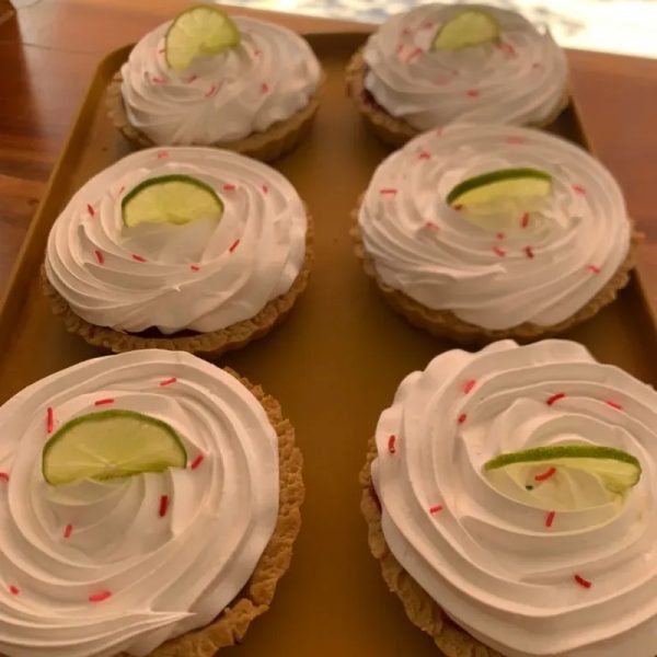 6 Mini pie de limón.