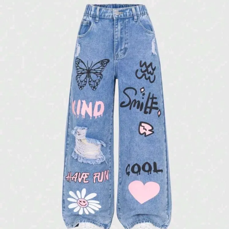  Jean con dibujos — Azul