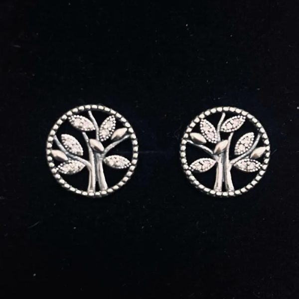 Aretes Árbol de la Vida Redondo