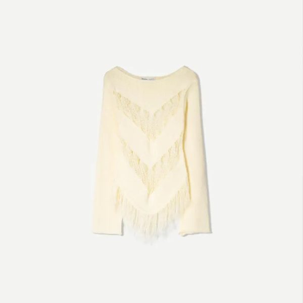 Top tejido blanco