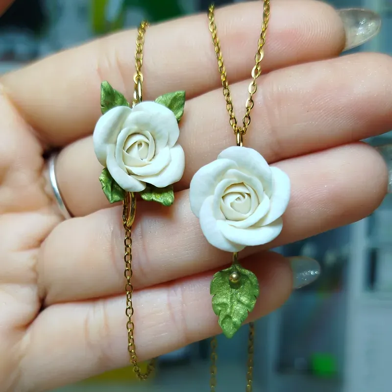 ✨ Dúo de Rosas Blancas✨
