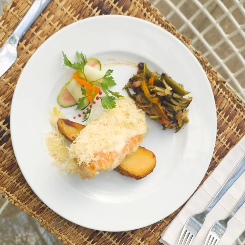 Pechuga de pollo a la Parmesana