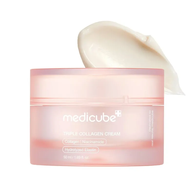 Crema de colágeno triple con ácido Hialuronico, elastina y manteca de karite