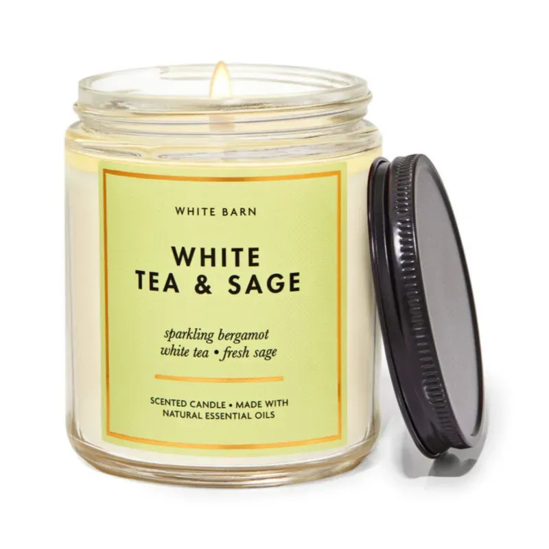 Vela aromática Te Blanco y Salvia BATH & BODY WORKS 8oz