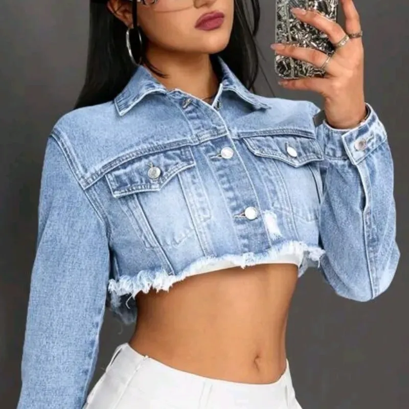  Chaqueta de mezclilla — Azul