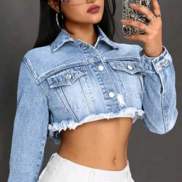  Chaqueta de mezclilla — Azul