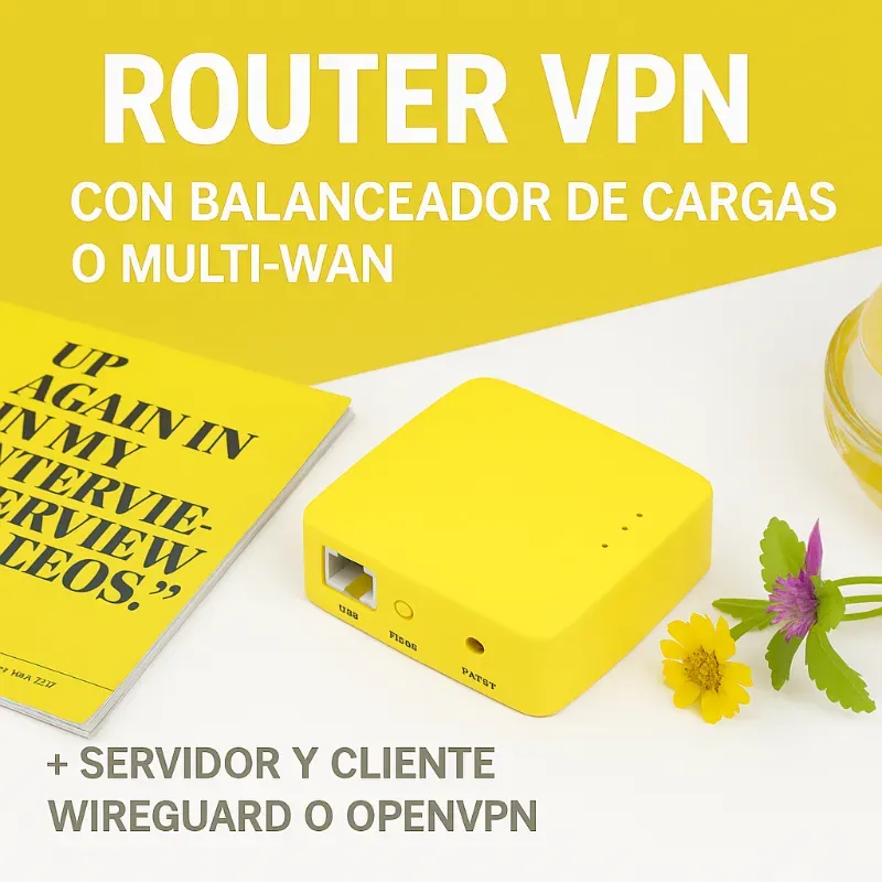  Router VPN con Balanceador de Cargas (Multi-WAN) + WireGuard/OpenVPN