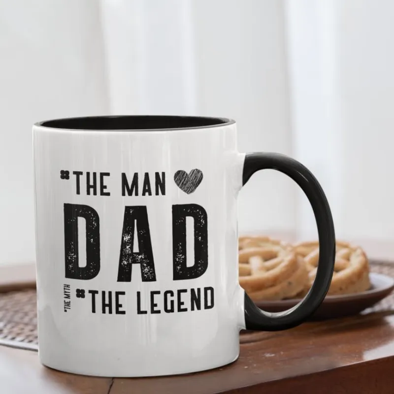 Taza con aza negra ✨