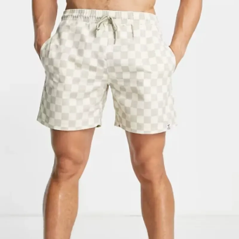 Short Reason Tejido En Cuadros Talla M