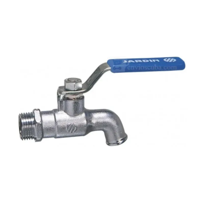 Grifo sencillo, construido en latón cromado, 3/4".  3632003005