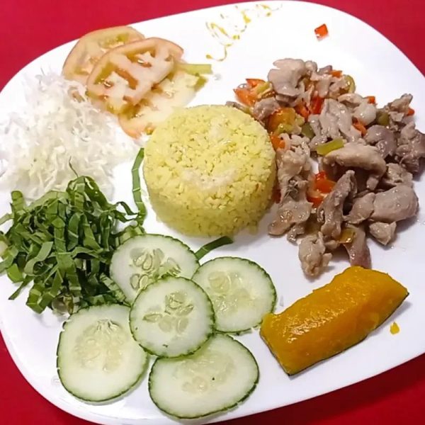 Fajitas de pollo salteadas