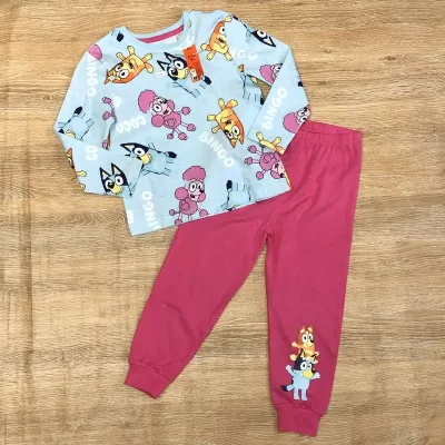 Pijama de Bluey y amigos color azul