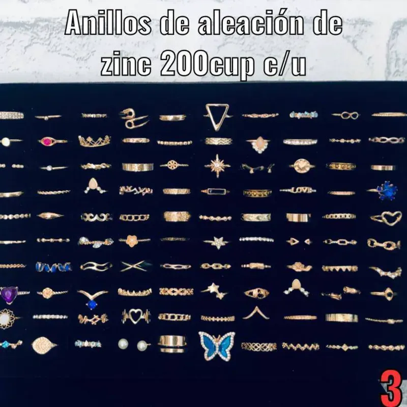 Anillos de aleación de zinc