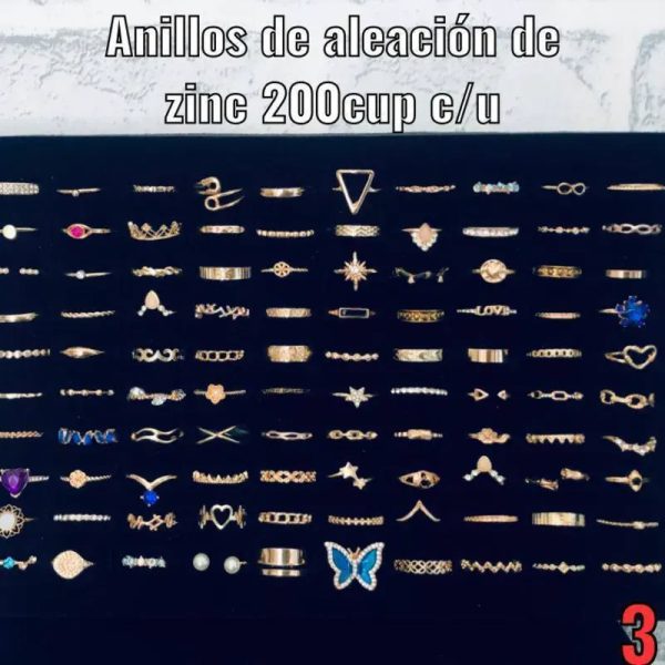 Anillos de aleación de zinc