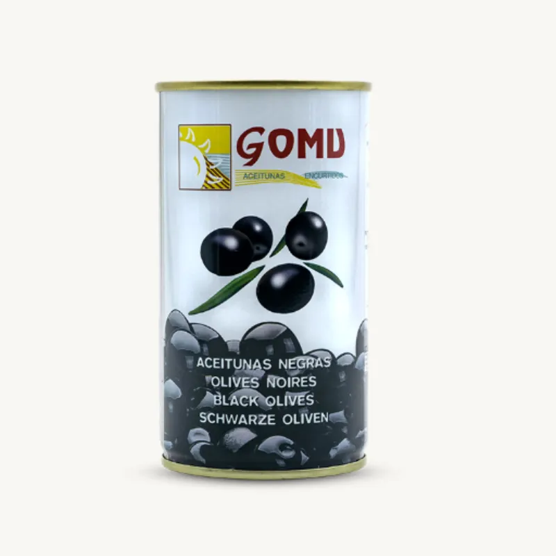 Aceitunas negras enteras “Gomu”