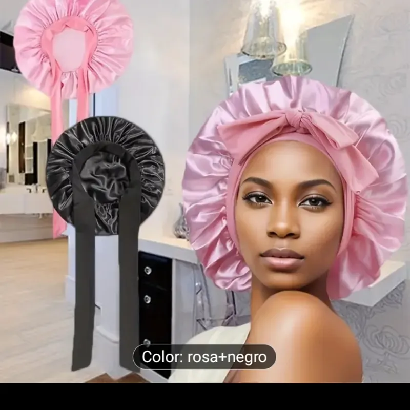 Gorro de satín doble