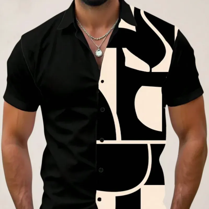 Camisa black pattern