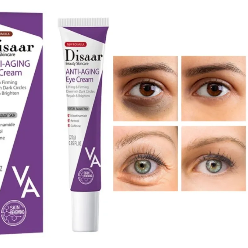 Crema para contorno de ojos . Con Retinol , niacinamida y Cafeína