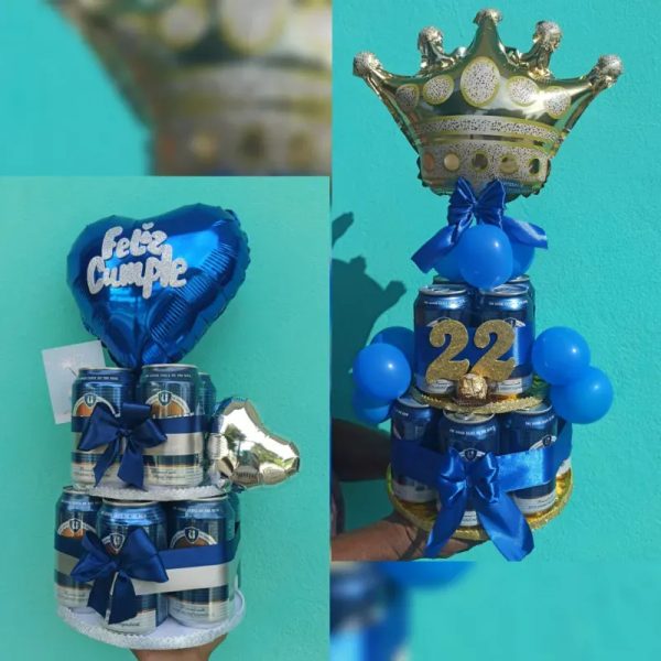 Torre de cervezas medianas