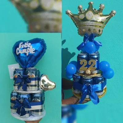 Torre de cervezas medianas