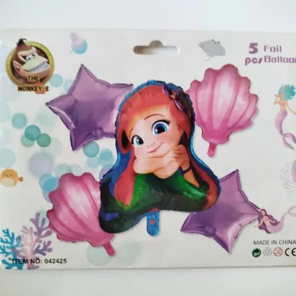 Set de globos de 5 piezas temáticos y de fiesta