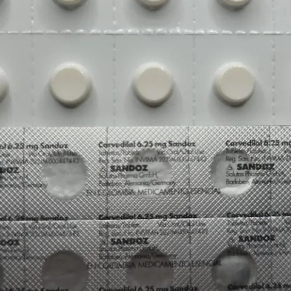 Carvedilol (6.25mg 10t)(en oferta xp vence 10/2025)
